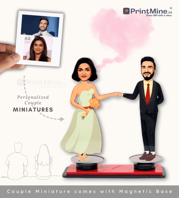 PrintMine | Cute Couple Caricature | Best gift for your Loved Once