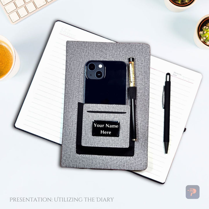 Customized diary for office gifting | Personalized notebook for inauguration