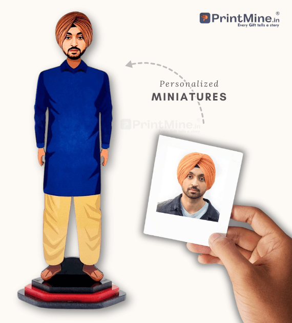 Indian Punjabi Man Caricature | Personalized Caricature Gifts | Perfect Birthday Gift | PrintMine.in