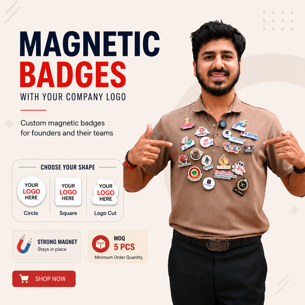 Customized Magnetic Badge | Wear Your Brand | PrintMine.in