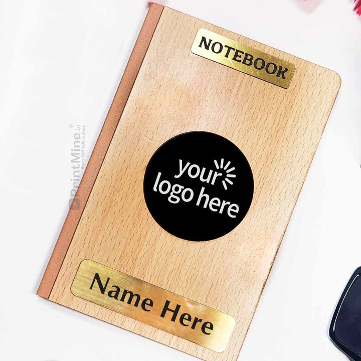 Personalize Wooden Texture Notebook PrintMine | Personalized image diary