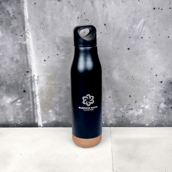 Customized Water Bottle with Cork Base - PM 109 - PrintMine Main