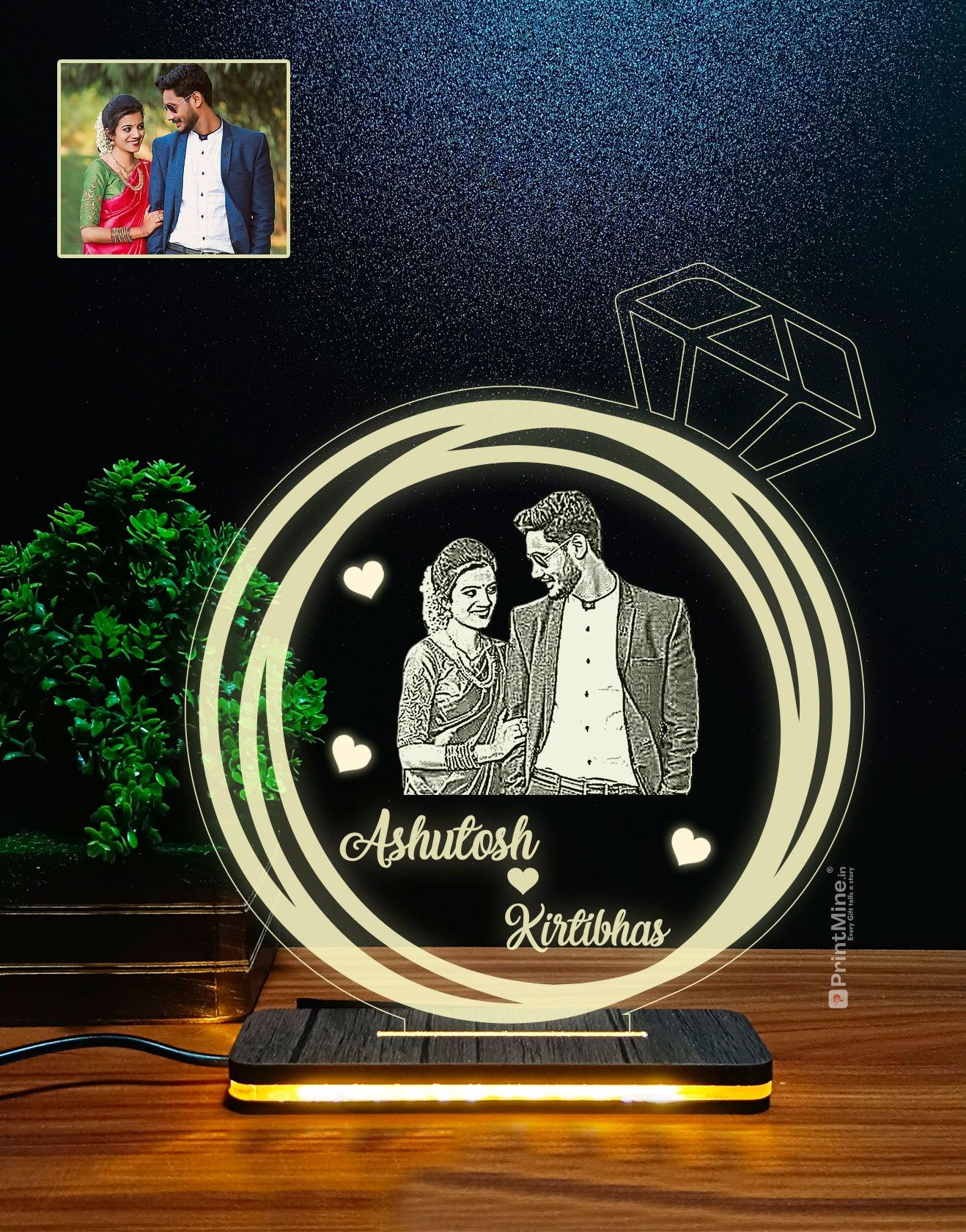 Personalized Photo Engraved 3D Illusion Lamp Design 003 – PrintMine Main