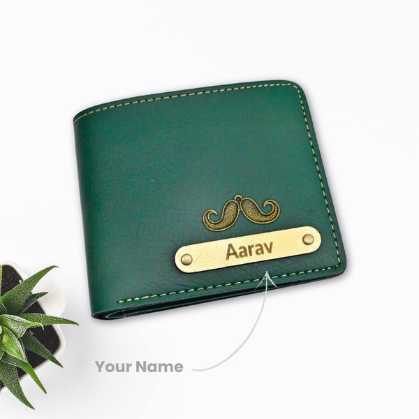 Textured Men's Wallet | Customized With Name & Charm | Perfect Gift for Him