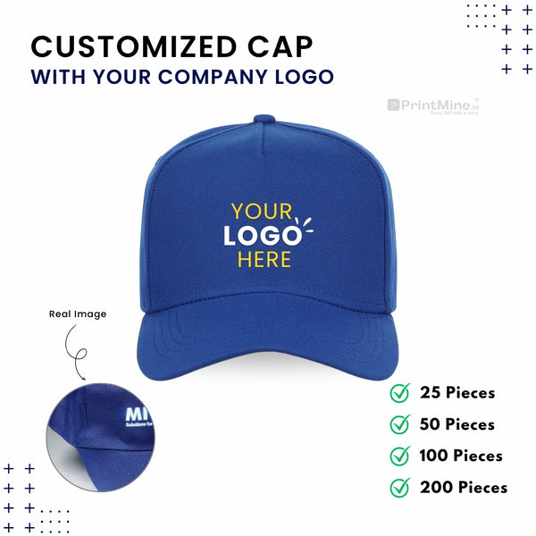 Customized Caps | Customized With Your Company Logo | PrintMine.in