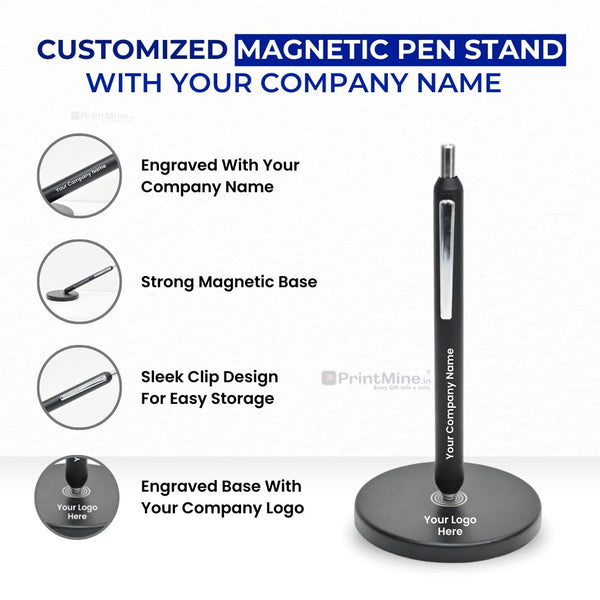 Magnetic Pen Stand | Best for Corporate Gifting | PrintMine.in