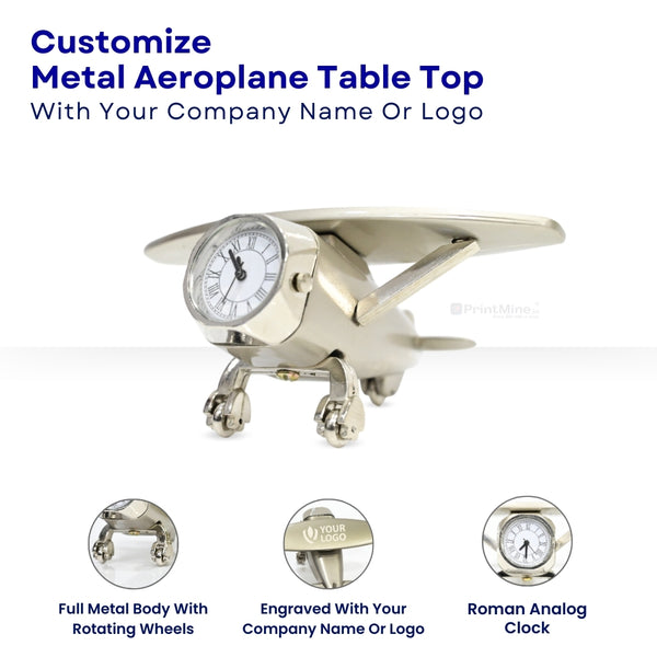 Metal Aeroplane Table Top | Best for Corporate Gifting | PrintMine.in