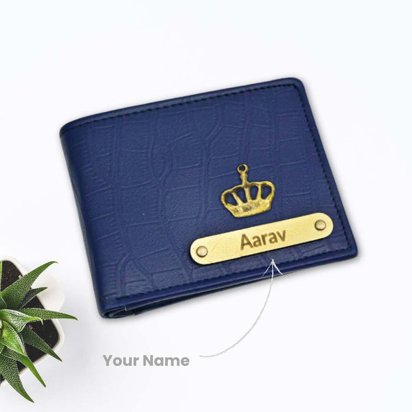 Croc Style Men's Wallet | Customized With Name & Charm | Best Gift for Men