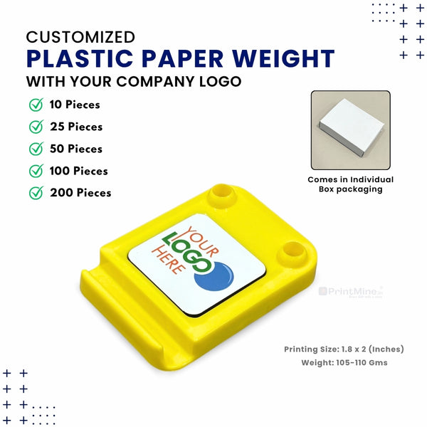 Plastic Paper Weight | Best for Corporate Gifting | PrintMine.in