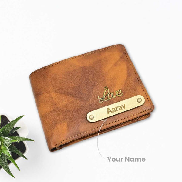 Pattern Men's Wallet | Customized With Name & Charm | Perfect Gift for Him