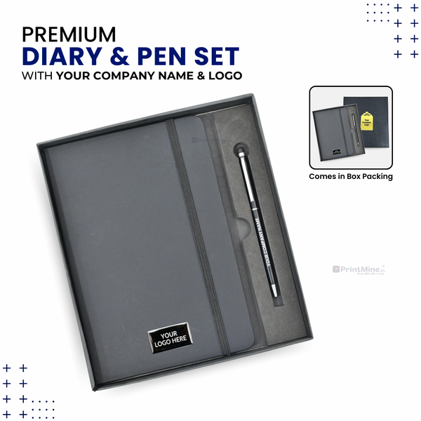 2 in 1 Diary Pen Set | Corporate Gift | PrintMine.in