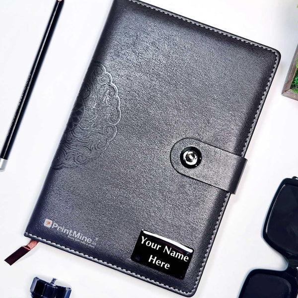 personalize gray designer corporate Notebook PM-CG-43 - PrintMine Main