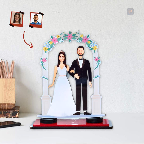 Wedding Couple Caricature | Best Gift for Birthday/Anniversary | PrintMine.in