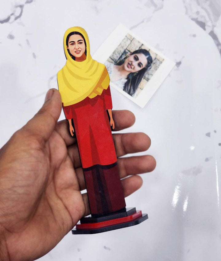 Woman in Hijab Caricature - PrintMine Main
