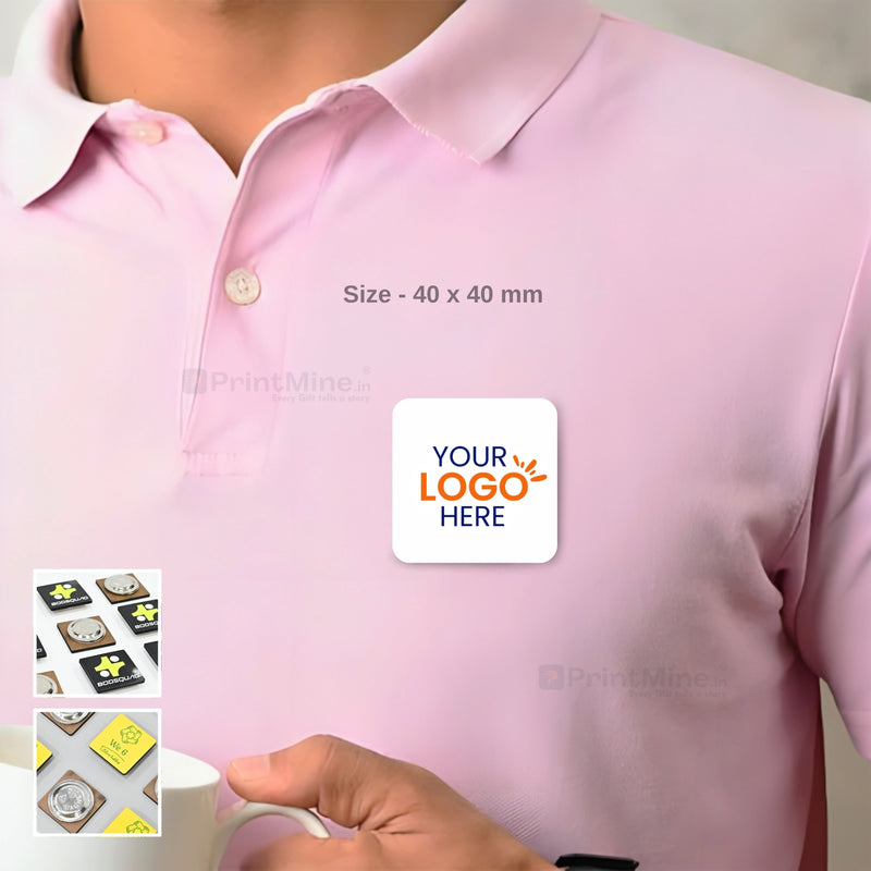 Custom badge – front view