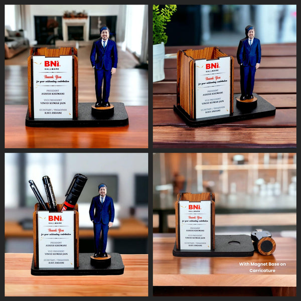 Custom Pen Stand with Miniature - PM170