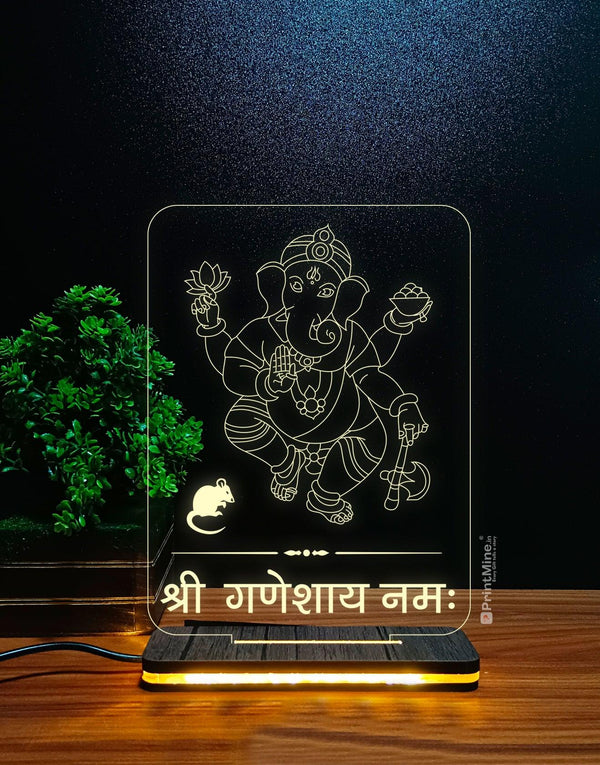 Shree Ganeshay Namah 3D Illusion Lamp