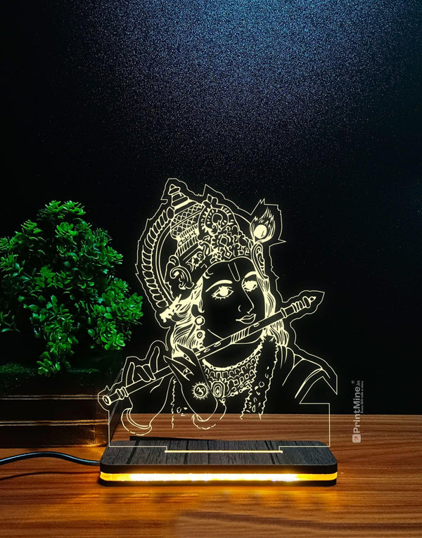 Shree Krishna ji 3D Illusion Lamp - PrintMine Main