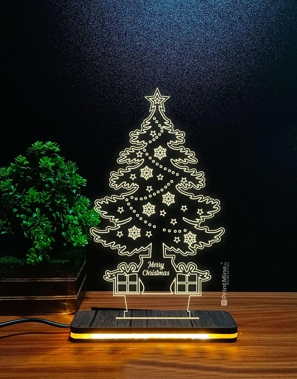 Merry Christmas Illusion Lamp - Add Festive Charm to Your Decor - PrintMine Main