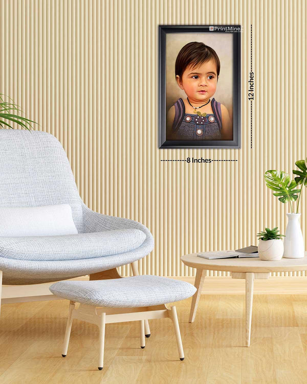 8x12 Inches - Personalized Oil painting digital photo frame