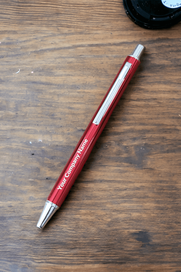 Vibrant Red Metal Pen - PM 227 - PrintMine Main