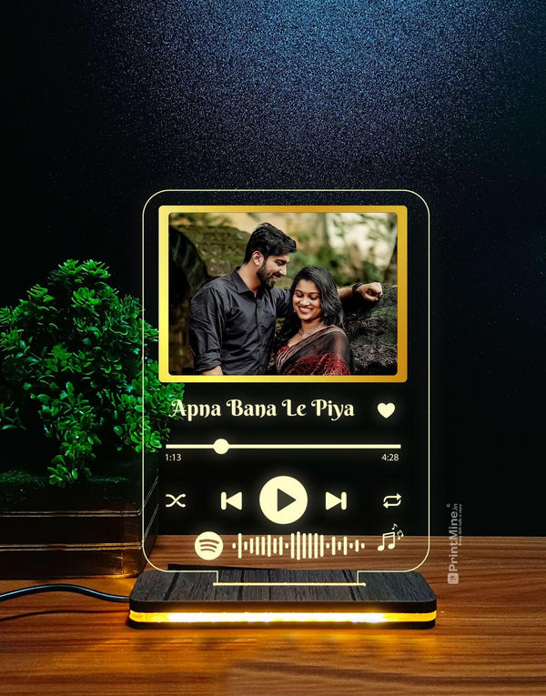 Personalized Spotify 3D Illusion Lamp with Your Favorite Song & Picture