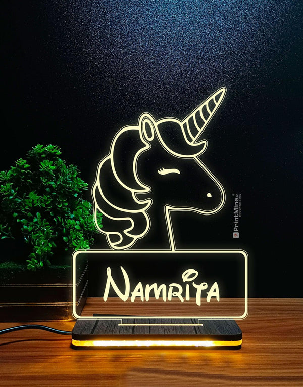 Customized Unicorn Acrylic 3d Illusion Led Lamp