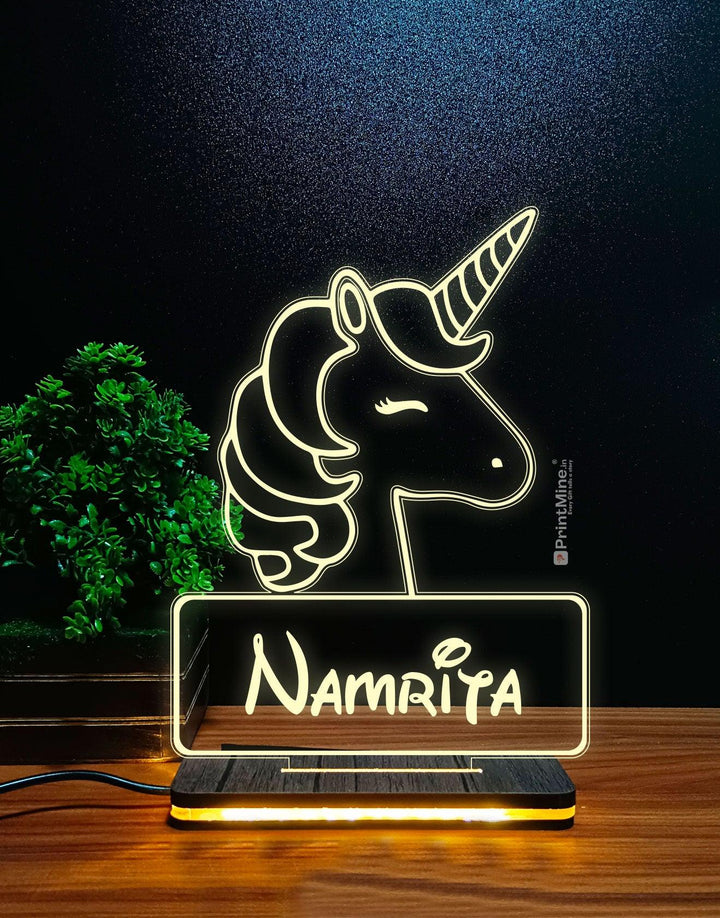 Customized Unicorn Acrylic 3d Illusion Led Lamp - PrintMine Main
